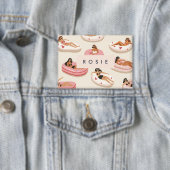 Monogram Gepersonaliseerd Zomer Zwembad Float Patr Button (Insitu)