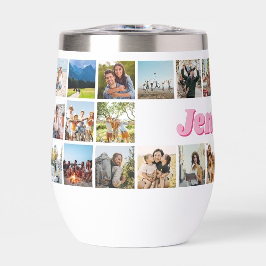 Monogram gepersonaliseerde 30 fotocollage (Voorkant)