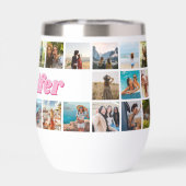 Monogram gepersonaliseerde 30 fotocollage (Achterkant)