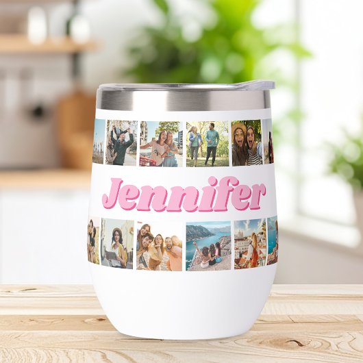 Monogram gepersonaliseerde 30 fotocollage