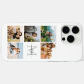 Monogram gepersonaliseerde 5 fotocollage Case-Mate iPhone case (Achterkant (horizontaal))