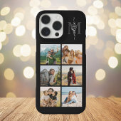 Monogram gepersonaliseerde 6 fotocollage Case-Mate iPhone case
