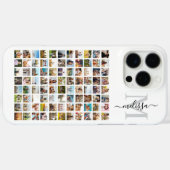 Monogram gepersonaliseerde 88 fotocollage Case-Mate iPhone case (Achterkant (horizontaal))