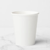 Monogram Gepersonaliseerde Bruiloftspapier Cups Papieren Bekers (Achterkant)