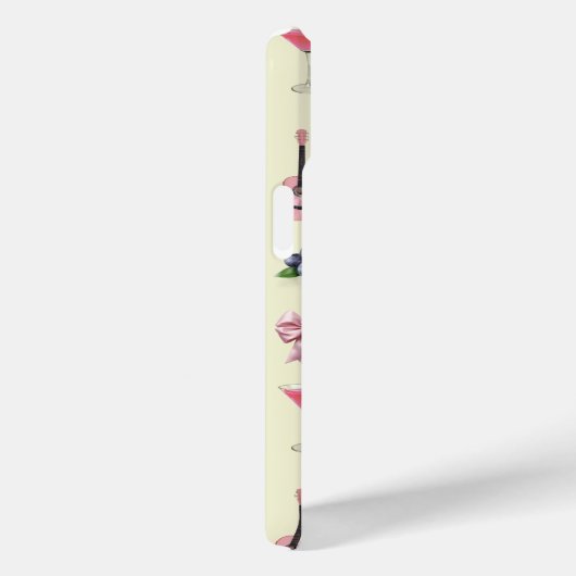 Monogram Gepersonaliseerde Coquette  Zeeschelp Case-Mate iPhone Case (Achterkant / Rechts)