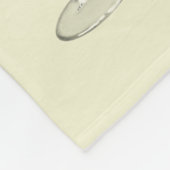 Monogram Gepersonaliseerde Coquette  Zeeschelp Fleece Deken (Hoek)