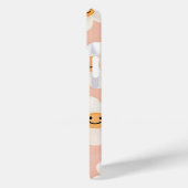 Monogram Gepersonaliseerde Glimlach Daisy Bloemenp Case-Mate iPhone Case (Achterkant / Links)