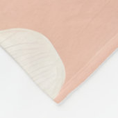 Monogram Gepersonaliseerde Glimlach Daisy Bloemenp Fleece Deken (Hoek)