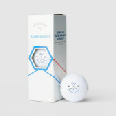 Monogram gepersonaliseerde golfnaam golfballen (Verpakking)
