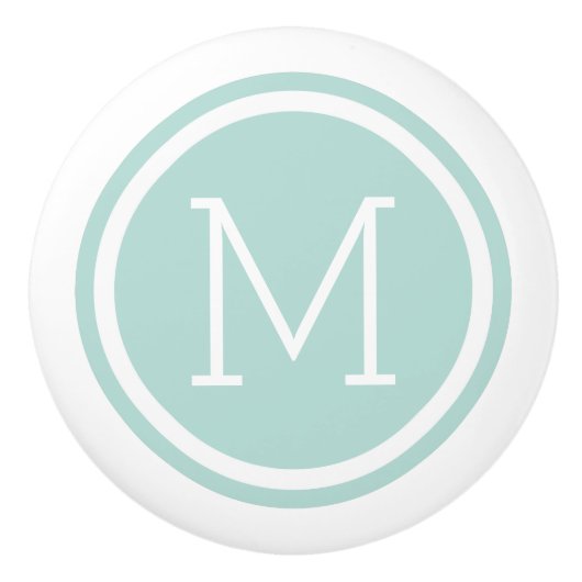 Monogram gepersonaliseerde lade knop (Voorkant)