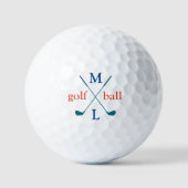 Monogram . gepersonaliseerde logo golfballen (Voorkant)