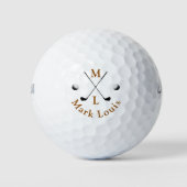 Monogram . gepersonaliseerde logo golfballen (Voorkant)