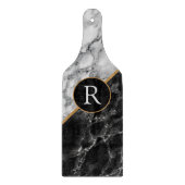 Monogram Gepersonaliseerde Marmeren Steen snijplan Snijplank (Voorkant)