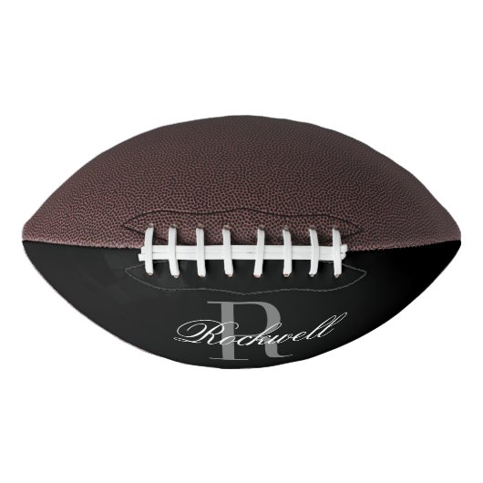 Monogram Gepersonaliseerde Naam American Football (Voorkant)