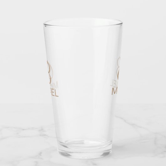 Monogram Gepersonaliseerde Naam Glas (Links)