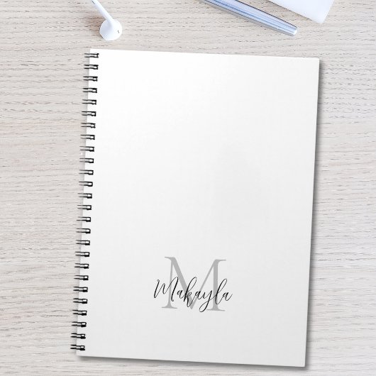Monogram Gepersonaliseerde Naam Notitieboek