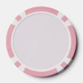 Monogram Gepersonaliseerde Roze Initiaal Poker Chi Chips (Achterkant)