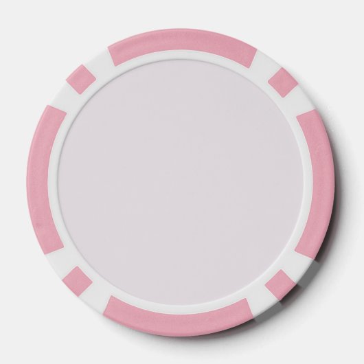 Monogram Gepersonaliseerde Roze Initiaal Poker Chi Chips (Achterkant)
