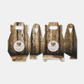 Monogram, gepersonaliseerde Rustic Wedding Party F Bedankdoosjes (Uitgevouwen)