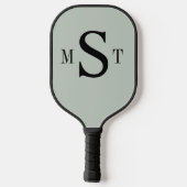 Monogram Gepersonaliseerde Sage Green Pickleball Paddle (Achterkant)