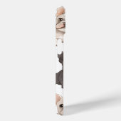 Monogram gepersonaliseerde Schattige Franse Bulldo Case-Mate iPhone Case (Achterkant / Rechts)