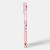 Monogram gepersonaliseerde Schattigee zoete cupcak Case-Mate iPhone Case (Achterkant / Links)