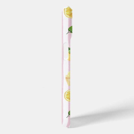 Monogram gepersonaliseerde Waterverf citroenen lim Case-Mate iPhone Case (Achterkant / Rechts)