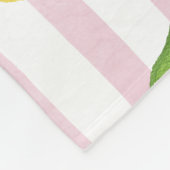 Monogram gepersonaliseerde Waterverf citroenen lim Fleece Deken (Hoek)