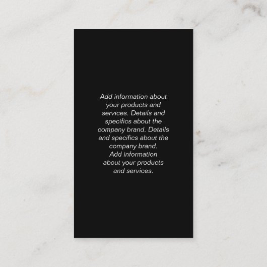 Monogram | Gepilde textuur | Painter Handyman Visitekaartje (Achterkant)