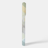 Monogram Geplaagd pastelblauw Blauwgroen geel groe Case-Mate iPhone Case (Achterkant / Rechts)
