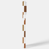 Monogram Geruit Bruin Modern Eenvoudig Patroon Case-Mate iPhone Case (Achterkant / Rechts)