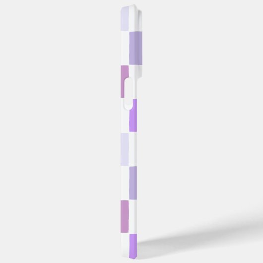 Monogram Geruit Paarse Lavendel Modern Patroon Case-Mate iPhone Case (Achterkant / Rechts)