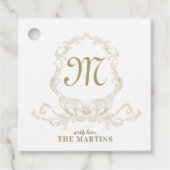 Monogram Geschenklabel Bedankjes Labels (Voorkant)