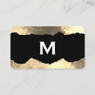 Monogram gescheurd glamour grunge visitekaartje