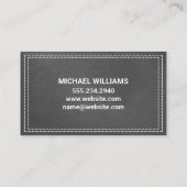 Monogram | Gesitteerd leder | Marmer Visitekaartje (Achterkant)