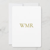 Monogram Geslacht Neutrale geboorte Aankondiging (Voorkant)