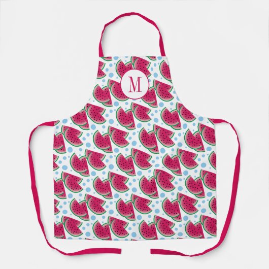 Monogram gesneden watermeloensoort schort (Voorkant)