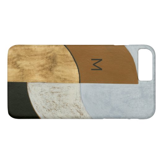 Monogram | Gestapelde munten II Case-Mate iPhone Case (Achterkant (Horizontaal))