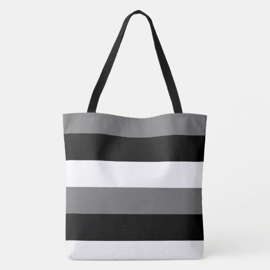 Monogram gestreept All-Over-Print Tas (Achterkant)