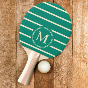 Monogram Gestreepte Aqua Beach Breeze Kleur Tafeltennisbatje