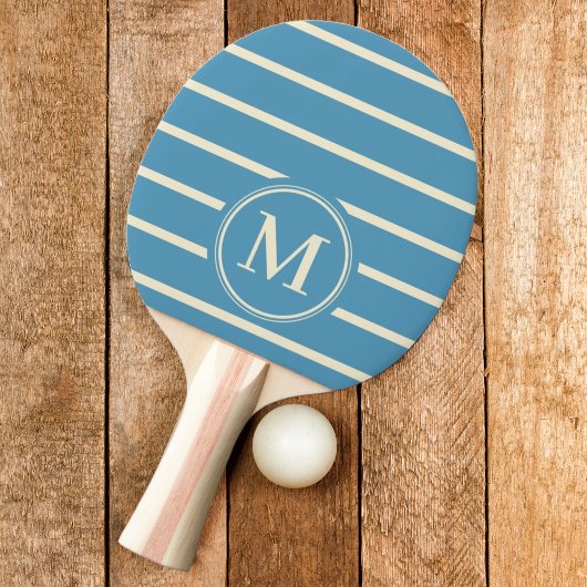 Monogram Gestreepte Aqua Splash Kleur Tafeltennisbatje