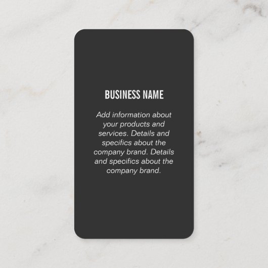 Monogram gestroomlijnd tweetangspatroon visitekaartje (Achterkant)