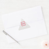 Monogram getextureerde driehoek Envelopzegel Sticker (Envelop)