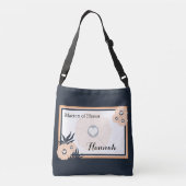 Monogram getuige bruiloft crossbody-tas crossbody tas (Achterkant)