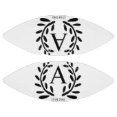 MONOGRAM GETUIGE VAN DE BRUIDEGOM JAAR DATUM NAAM AMERICAN FOOTBALL (Panelen)