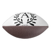 MONOGRAM GETUIGE VAN DE BRUIDEGOM JAAR DATUM NAAM AMERICAN FOOTBALL (Gedraaid 90)