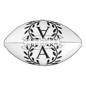 MONOGRAM GETUIGE VAN DE BRUIDEGOM JAAR DATUM NAAM AMERICAN FOOTBALL (Voorkant)