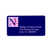 monogram getwind initiaal etiket (Voorkant)