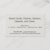 Monogram | Gevarieerd eten Visitekaartje (Achterkant)