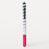 Monogram geweldige Cool Blue waves en roze vibes Case-Mate iPhone Case (Achterkant/links)